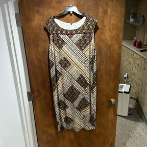 Cato.  Mod length dress. Comfy/stretch.